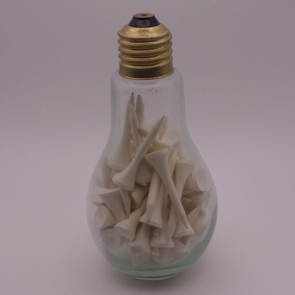 Decorative Light Bulb with Golf Tees in it - Picture 1 of 9